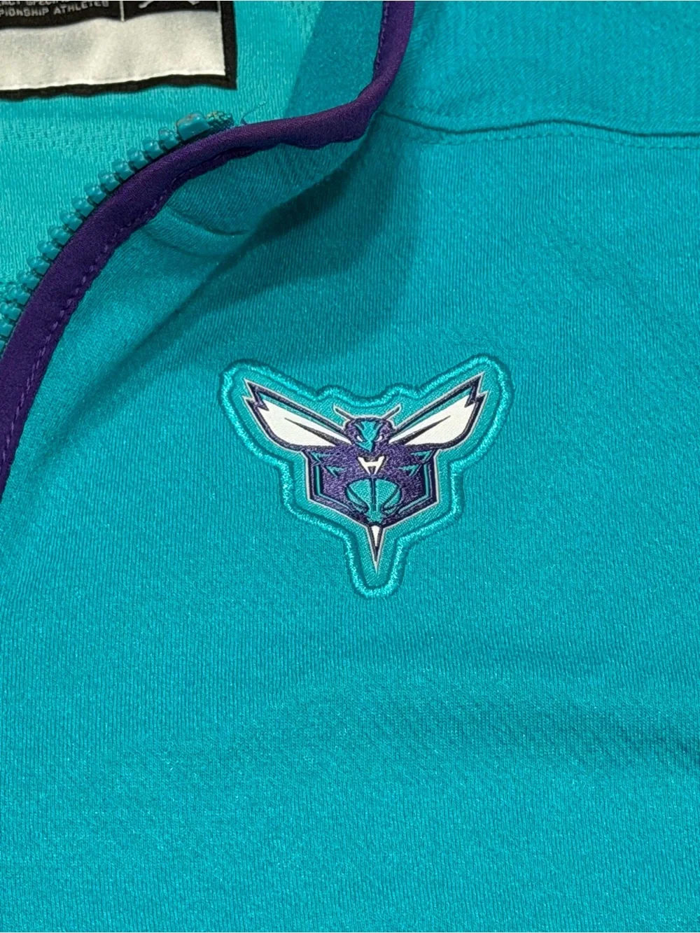 Jordan Charlotte Hornets 2023/24 Authentic Dri-FIT Half Zip Pullover Men’s S